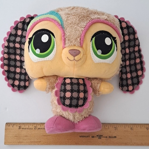 7" LPS Littlest Pet Shop Dog 2009 Hasbro Plush Stuffed Animal - Picture 5 of 7